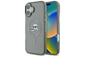 Telefon - Pokrowiec i etui - Karl Lagerfeld IML Metal Karl&Choupette Head MagSafe Case for iPhone 16 Plus - Black - 3666339318253