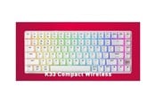 Klawiatura - Cherry XTRFY K33 G8D-2403 - keyboard - 75% compact - QWERTY - Pan Nordic - white Input Device - Klawiatura gamingowa - Nordycki - Biały - G8D-24030PAAPN-0