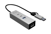 USB hub - I-Tec - hub - 3 ports USB hub - 3 - Szary - CAMETALG325HUB