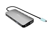 Stacja dokująca - I-Tec - docking station - USB-C / USB4 / Thunderbolt 3 / Thunderbolt 4 / Thunderbolt 5 - HDMI DP VGA - 1GbE - C31NANOTRIDOCKPD