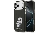 Telefon - Pokrowiec i etui - Karl Lagerfeld IML Aquarelle Karl & Choupette & Logo MagSafe Case for iPhone 17 Pro - Black - 3666339531195