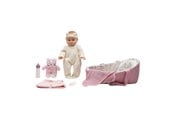 Lalka, mis i akcesoria - Happy Friend Clara Doll 35cm with bassinet set - 504248