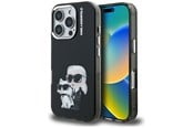 Telefon - Pokrowiec i etui - Karl Lagerfeld IML Aquarelle Karl & Choupette & Logo Case for iPhone 16 Pro Max - Black - 3666339464776