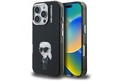 Telefon - Pokrowiec i etui - Karl Lagerfeld IML Aquarelle Karl & Logo MagSafe Case for iPhone 16 Pro Max - Black - 3666339465315