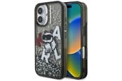 Telefon - Pokrowiec i etui - Karl Lagerfeld Liquid Glitter Choupette Logo iPhone 16 Case - Black - 3666339464028