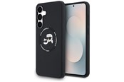 Telefon - Pokrowiec i etui - Karl Lagerfeld Silicone Karl & Choupette Heads MagSafe Case for Samsung Galaxy S25 FE - Black - 3666339572174