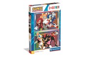Puzzle - Clementoni Puzzle Sonic 2x60 pieces (2025) Podłoga - 24821