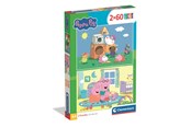 Puzzle - Clementoni Puzzle Peppa Pig 2026 2x60 pieces Podłoga - 24833