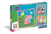 Puzzle - Clementoni Puzzle Peppa Pig 2026 3x48 pieces Podłoga - 25001C