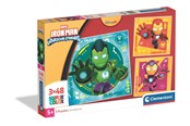 Puzzle - Clementoni Puzzle Square Iron Man and His Awesome 3x48 pieces Podłoga - 25004