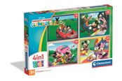 Puzzle - Clementoni Puzzle 4-in-1 Mickey Mouse Club House 2026 Podłoga - 21755