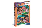 Puzzle - Clementoni Puzzle Dora The Explorer 2025 2x20 pieces Podłoga - 24827