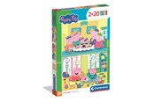 Puzzle - Clementoni Puzzle Peppa Pig 2x20 pieces Podłoga - 24831