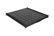 Szafa rack - Lanberg - rack sliding shelf - 445 x 500 mm load capacity up to 35 kg 4-point mounting - 1U - AK-1021-B