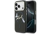 Telefon - Pokrowiec i etui - Karl Lagerfeld IML Choupettes Karl Script Logo MagSafe Case for iPhone 17 Pro - Black - 3666339605896