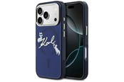 Telefon - Pokrowiec i etui - Karl Lagerfeld IML Choupettes Karl Script Logo MagSafe Case for iPhone 17 Pro Max - Blue - 3666339606701