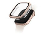Smartwatch - akcesoria - UNIQ Voute Tempered Glass Case for Apple Watch 10 46mm - Rose Gold - 8886463691946
