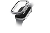 Smartwatch - akcesoria - UNIQ Voute Tempered Glass Case for Apple Watch 10 46mm - Silver - 8886463691939