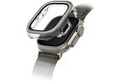 Smartwatch - akcesoria - UNIQ Voute Tempered Glass Case for Apple Watch Ultra 49mm - Silver - 8886463691960