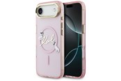 Telefon - Pokrowiec i etui - Karl Lagerfeld IML Choupettes Karl Script Logo MagSafe iPhone Air Case - Pink - 3666339606206