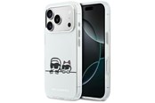 Telefon - Pokrowiec i etui - Karl Lagerfeld IML Karl & Choupette Peekaboo Logo MagSafe Case for iPhone 17 Pro Max - White - 3666339607340