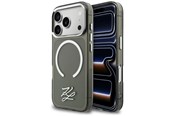 Telefon - Pokrowiec i etui - Karl Lagerfeld IML KL Script Logo MagSafe Case for iPhone 17 Pro Max - Black - 3666339601102