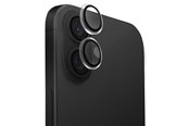 Telefon - szkło ochronne - UNIQ Optix Clear Camera Lens Protector Screen Protector iPhone 16 / 16 Plus with Applicator - Clear Black - 8886463690253