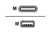 Kabel USB - CELLULAR line - USB-C cable - USB-C to USB - 1.2 m - USBDATACUSBA-CW