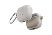 Telefon - Pokrowiec i etui - UNIQ Clyde Lock Case for AirPods 4 - Beige - 8886463693223