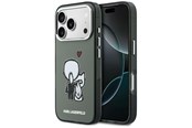 Telefon - Pokrowiec i etui - Karl Lagerfeld Karl & Choupette Back MagSafe Case for iPhone 17 Pro - Black - 3666339607494