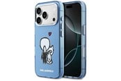 Telefon - Pokrowiec i etui - Karl Lagerfeld Karl & Choupette Back MagSafe Case for iPhone 17 Pro Max - Blue - 3666339607821