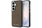 Telefon - Pokrowiec i etui - Karl Lagerfeld Embossed Ring Initials MagSafe Case for Samsung Galaxy S26 - Brown - 3666339612467