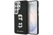Telefon - Pokrowiec i etui - Karl Lagerfeld Saffiano Double Heads Metal Case for Samsung Galaxy S26 Ultra - Black - 3666339612337