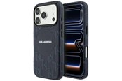 Telefon - Pokrowiec i etui - Karl Lagerfeld Monogram Logo MagSafe Case for iPhone 17 Pro - Blue - 3666339609092