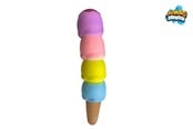 Male prezenty dla dzieci - Trend Toys Jumbo Squeeze rożek lodowy z 4 gałkami 30cm CDU - 201104