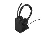 Sluchawki, zestaw sluchawkowy - Jabra Evolve3 45 MS - USB-C with Dongle - Stereo (Charging Stand) - 34599-999-889