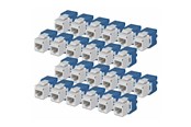 Akcesoria sieciowe - StarTech.com Startech keystone jack - 180° tool-free - TAA Compliant - C6KEYTL180WH24PK