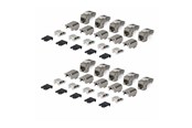 Akcesoria sieciowe - StarTech.com Startech keystone jack - shielded 90° toolless - TAA Compliant - C6AKEYTLSTP9010PK
