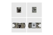 Akcesoria sieciowe - StarTech.com Startech keystone jack - shielded 180° toolless - TAA Compliant - C6AKEYTLSTP18010PK
