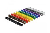 Akcesoria sieciowe - DeLOCK Cable Marker Clips 0-9 Assorted Colours (100-Pack) - 18304
