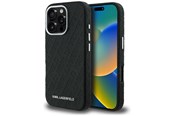 Telefon - Pokrowiec i etui - Karl Lagerfeld FW Stamped Karl MagSafe Case for iPhone 16 Pro Max - Black - 3666339455415