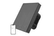 Inteligentny dom - Sonoff Smart WiFi przełącznik ścienny SONOFF M5-3C-80 (3-kanałowy, do ramki, grafitowy) - M5-3C-80M