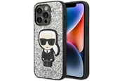 Telefon - Pokrowiec i etui - Karl Lagerfeld KLHCP14LGFKPG iPhone 14 Pro 6.1 "hardcase silver / silver Glitter Flakes Ikonik - 3666339077419