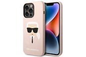 Telefon - Pokrowiec i etui - Karl Lagerfeld KLHCP14LSLKHLP iPhone 14 Pro 6.1 "hardcase pink / pink Silicone Karl`s Head - 3666339085469