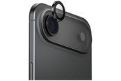 Telefon - szkło ochronne - UNIQ Optix Aluminum Camera Lens Protector Glass for iPhone 17 Air with Applicator - Black - 8886463696002