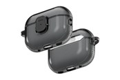 Telefon - Pokrowiec i etui - UNIQ Glase Pro Case for AirPods Pro 3 Lock Case - Clear Black - 8886463696828