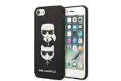 Telefon - Pokrowiec i etui - Karl Lagerfeld KLHCI8SAKICKCBK iPhone 7/8 / SE 2020 / SE 2022 black/black hardcase Saffiano Karl&Choupette Head - 3666339054984