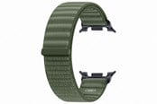 Smartwatch - akcesoria - Samsung Galaxy Watch9 Fabric Watch Band (S/M) - Olive - ET-SVL32SGEGEU