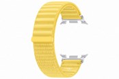 Smartwatch - akcesoria - Samsung Galaxy Watch9 Fabric Watch Band (S/M) - Yellow - ET-SVL32SYEGEU