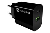 Telefon - Adapter i Ładowarka - Natec Ribera power adapter - USB-C USB - 20 watt - NUC-2397